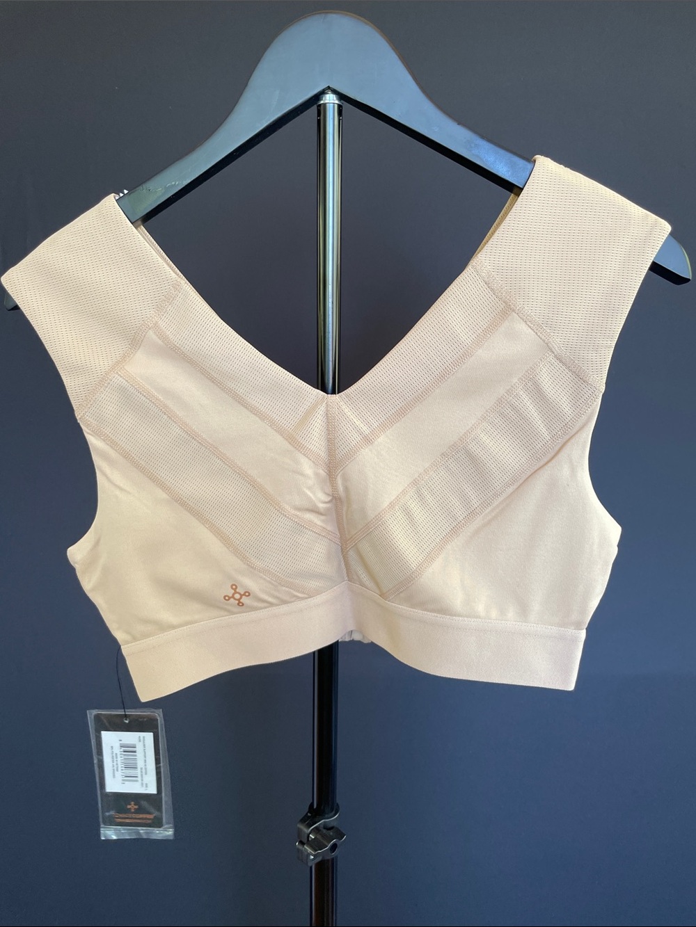 Front-Zip Support Bra in Beige — Soft Everyday Comfort - Picture 3 of 7